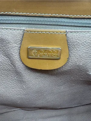 GUCCI Vintage GG Monogram Silk Jacquard Wristlet Clutch Brown thumbnail 10