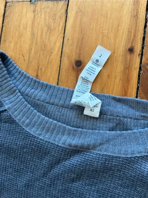 ☀️3/$25 Lululemon Chai Time Pullover 2 gray cashmere blend sweater thumbnail 4