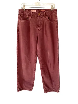 Pilcro The Breaker Relaxed Fit Burgundy Jeans size 29 thumbnail 4