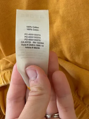 Wilfred Piaf Mustard Yellow Cotton Jersey Crew Neck Cropped T-Shirt- Size XS thumbnail 6