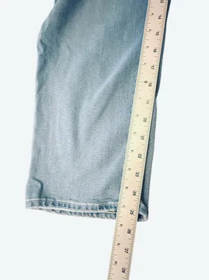 PAIGE Hoxton Slim Crop Jeans Women’s Sz 32 Light Wash High Rise Straight Ankle thumbnail 10