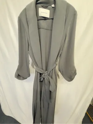 NWT Aritzia Babaton Kahlo Robe - Coal Gray- size Small thumbnail 11
