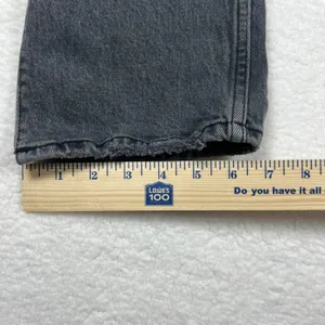 Abercrombie & Fitch 90s Straight Ultra High Rise Curve Love Jeans 27 4R Black thumbnail 8