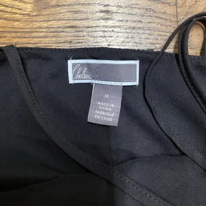 Chelsea28 Black mirrored spaghetti strap top. Size Medium. thumbnail 8