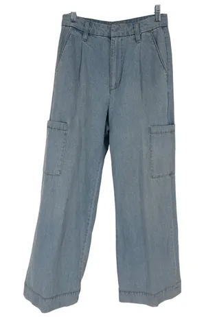 Joe's Jeans The Petra Blossom Wide Leg‎ Cargo Jeans Size 26 Cotton Linen thumbnail 1