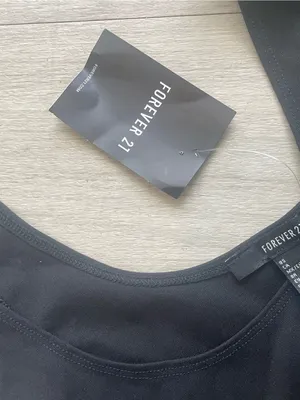 Forever 21 Black Scoop Neck Bodysuit thumbnail 2