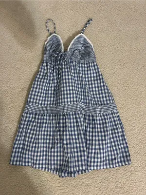 Blue Gingham Dress thumbnail 1