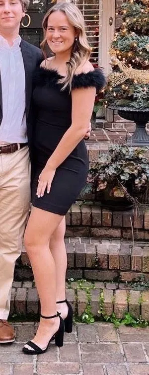 Black Dress White Size 4 thumbnail 1