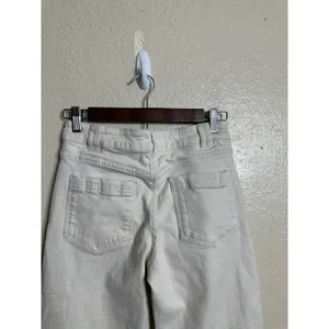Sézane Manu Trousers in Mottled Ecru size 34 US 2 Pleated Tapered thumbnail 11