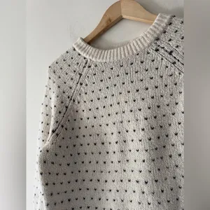 Aerie Heart Print Crewneck Cozy Sweater‎ thumbnail 2