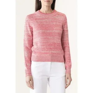 Vanessa Bruno Jaslin Marled Pink Sweater Button Shoulder‎ Baby Alpaca Size S thumbnail 2