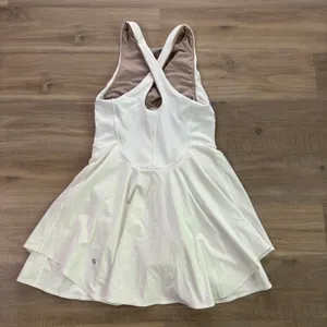 Lululemon Court Crush Dress Women Size 6 White thumbnail 3