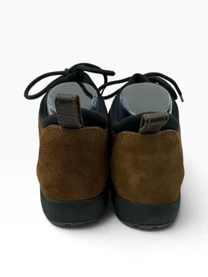 -Lands End Low Top Hiking Boots Womens 7B Brown Suede Leather Outdoor Activewear thumbnail 4