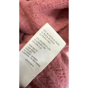 Free People Alpaca Blend V-Neck Cropped Sweater Rose Pink OB1010814 Small thumbnail 7
