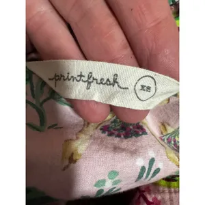 Printfresh Pajama Top Camel Print 100% Organic Cotton Pink Size XS thumbnail 4