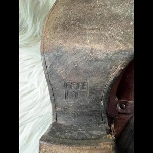 Frye Stylish Brown Leather Heeled Clogs with Buckle Detail size 7 thumbnail 5