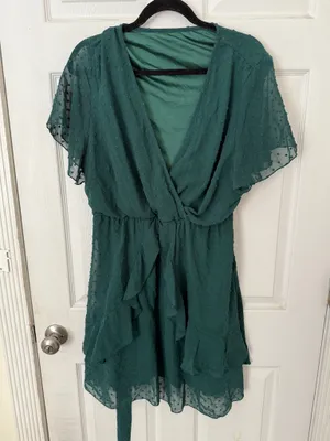 Green Shein Dress Mini thumbnail 1