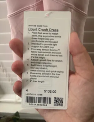Lululemon Dress Tennis Court Crush thumbnail 3