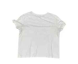 Zara graphic baby blue letter boxy cropped top tee women's medium influencer thumbnail 2