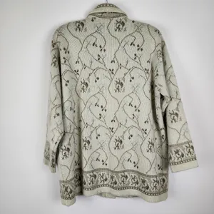 Vintage Cardigan Indutexsa Floral Knit Coastal Grandma Sweater thumbnail 5