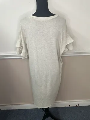 Luna E. T-shirt Dress with Ruffle Sleeve Size Large thumbnail 3
