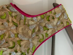 Indian Party Dress Partywear Lime Green Size M thumbnail 3