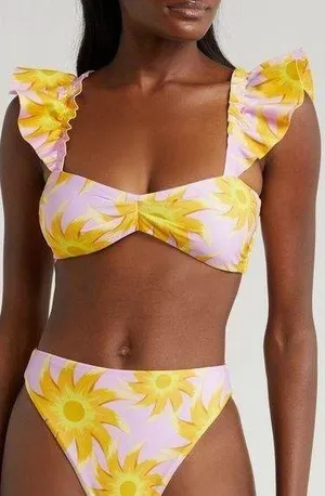 Farm Rio Sunny Side Bandeau Bikini Top, Size Small, $120 thumbnail 2