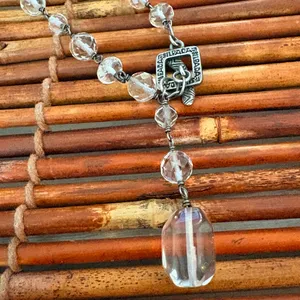Silpada Silver and Clear Beaded Necklace thumbnail 6