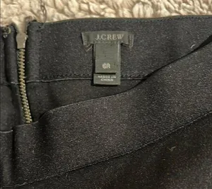 J.Crew Black Pants Size 6 Regular thumbnail 2