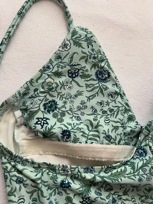 Women’s Loft Blue/Green Floral One Piece Swim Suit - Size S thumbnail 5