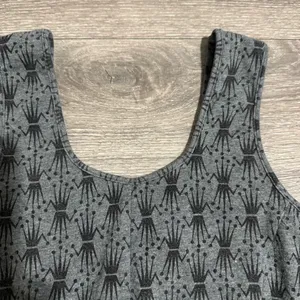 Stüssy Women Gray Crown Pattern Crop Sport Athletic Bra Size L‎ thumbnail 5