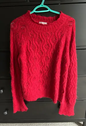 J.Crew Pointelle scallop-trim sweater thumbnail 1
