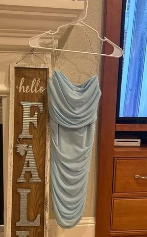 Hello molly blue body con dress thumbnail 1