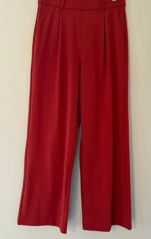 Halara Wide Leg High Rise Orange Red Pull‎ On Pants Comfy Stretch Pant Workwear thumbnail 1
