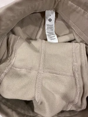 lululemon inner glow short cotton blend mojave tan 4 W7BDRS thumbnail 7