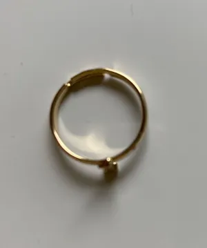Gold L Ring thumbnail 2