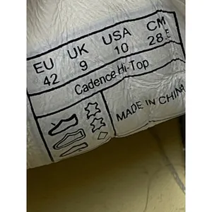 Vibram Cadence Mens White Leather Lace Up Athletic High Top Sneakers Shoes Sz 10 thumbnail 5