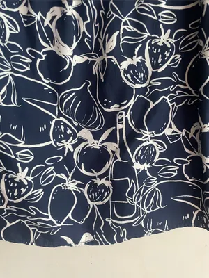 Abercrombie & Fitch Emerson Off-The-Shoulder Skort Navy Pattern thumbnail 10