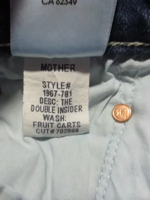 NWT Mother The Double Insider in Fruit Carts Bootcut Stretch Jeans 28 thumbnail 9