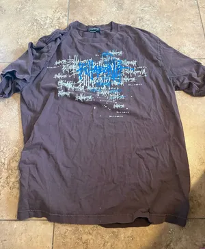 Billabong Short Sleeve Tee - Charcoal with Blue Graphic thumbnail 1