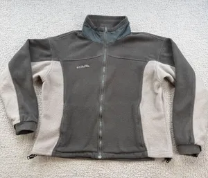 Columbia Challenge Series Womens Grey Colorblock Full Zip Fleece Jacket Large thumbnail 1