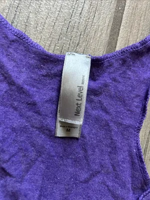 Next Level Apparel Delta sigma phi Purple Racerback Tank Greek goddess thumbnail 2