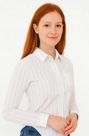Tommy Hilfiger Pink Striped Button Down Blouse thumbnail 1