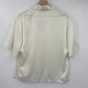 Vintage 90s Victorias Secret Gold Label 2 Piece Pajama Set Ivory Polka Dot NEW M thumbnail 3