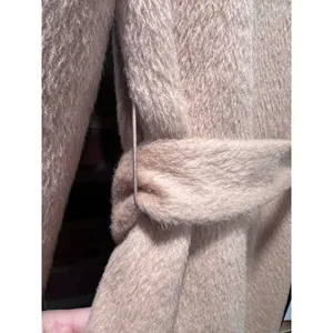 JIGOTT Alpaca Wool Wrap Coat - Quiet Luxury Minimalist Belted Trench Small thumbnail 15