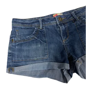 Y2K‎ Women's Low Rise Shortie Denim Mini Booty Shorts Size 28/6 Summer Vacation thumbnail 2