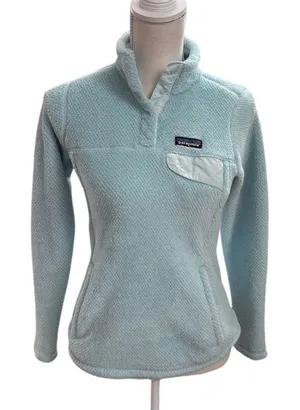 Patagonia Re-Tool Snap-T Fleece Pullover Jacket light blue Women’s XS thumbnail 1