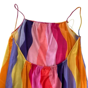 Sundress Grace Capri Multicolor Rainbow Long Maxi Slip Dress Women’s Size M/L thumbnail 8