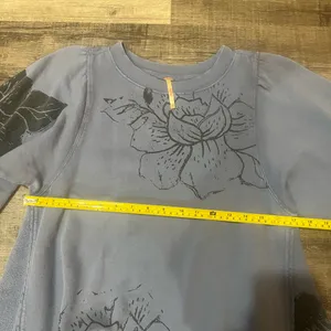 FREE PEOPLE Flowers Sweatshirt in Navy Combo thumbnail 6