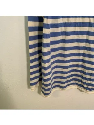 Gap Women's Size Small Boatneck Sweater Moore Blue Stripe Wool Long Sleeve thumbnail 5